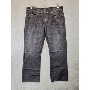 Guess Cliff Relaxed Boot Jeans Mens 36x30 Dark Wash Denim 100% Cotton Streetwear